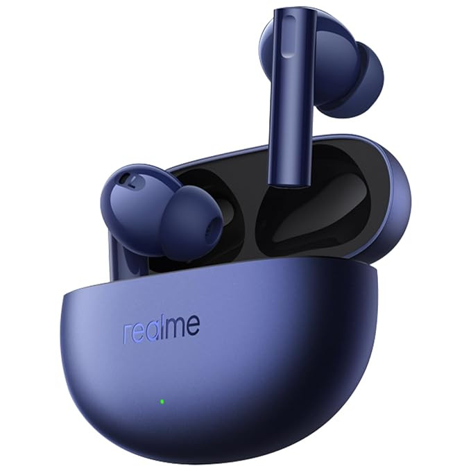 realme Buds Air 5 Truly Wireless in-Ear Earbuds with 50dB ANC, 12.4mm Mega Titanized Dynamic Bass Driver, Upto 38Hrs Battery with Fast Charging & 45ms Ultra-Low Latency for Gaming