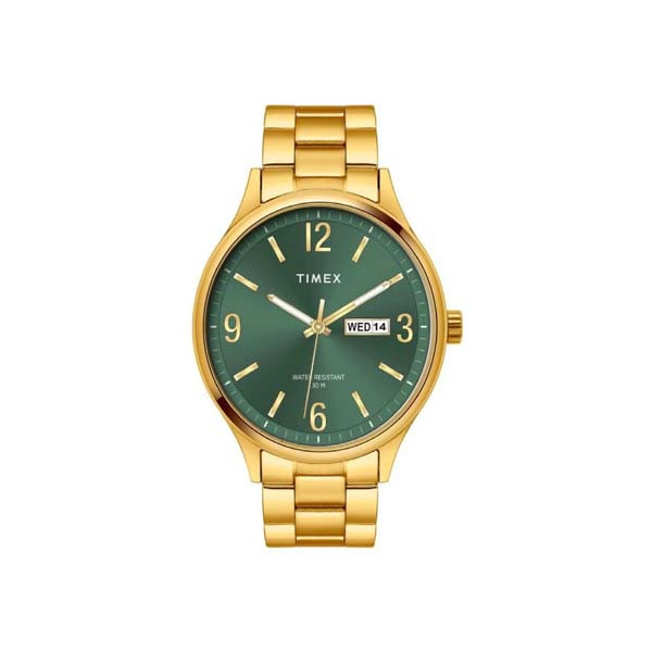 Timex Men Green Round Dial Analog Watch (TWEG18445)