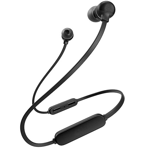 Wireless Earphones for Vivo Y31 2021 Original Sports Bluetooth Wireless Earphone with Deep Bass and Neckband Hands-Free Calling inbuilt with Mic,Hands-Free Call/Music (DH-12,BLK)