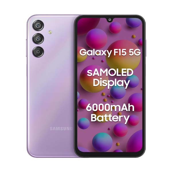 Samsung Galaxy F15 5G (Groovy Violet, 4GB RAM, 128 GB Storage)