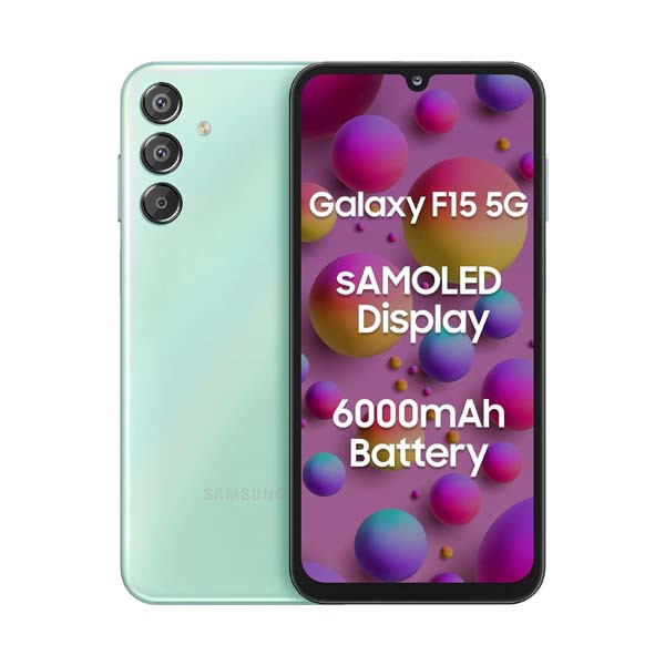 Samsung Galaxy F15 5G (Jazzy Green, 4GB RAM, 128 GB Storage)