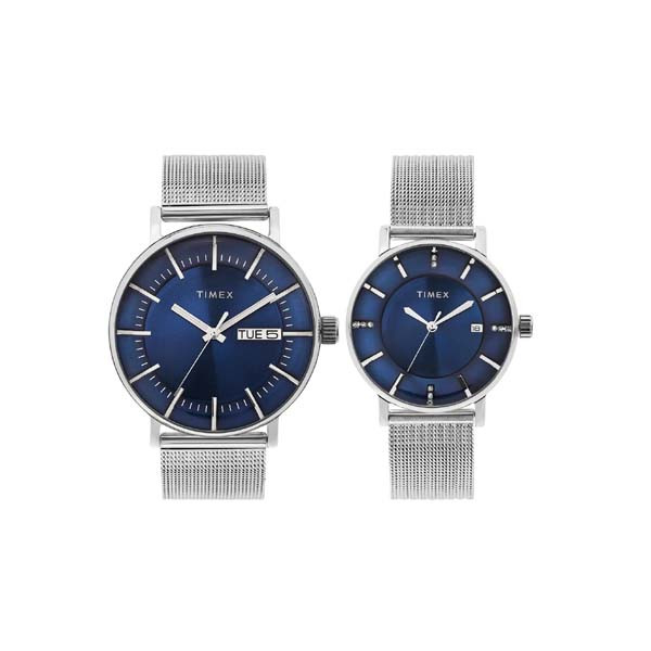 Timex Blue Round Quartz Unisex Watch (TW00PR323)