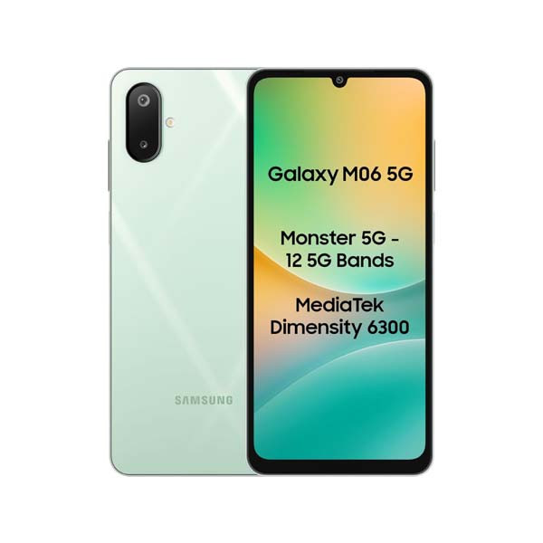 Samsung Galaxy M06 5G (Sage Green, 4GB RAM, 64GB Storage)