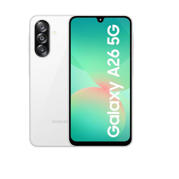 Samsung Galaxy A26 5G (Awesome White, 8GB, 256GB)