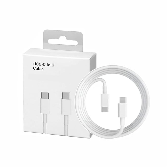 CASAKART 20W Original Fast Charging Type-C Cable || Compatible with i-Phone 15/16- Plus/Pro/Pro max, i-Pad, Android ||1 Meter Type C to C Nylon Braided Data Cable || (Type-C Cable)