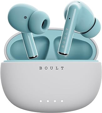 Boult Audio W20 Truly Wireless in Ear Earbuds with 35H Playtime, Zen™ ENC Mic, 45ms Low Latency, 13mm Bass Drivers, Type-C Fast...